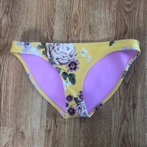 Triangl Yellow Floral Swim Bottom
